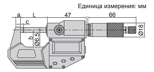 Фото 1 товара Микрометр МКЦ-75, 50-75мм/2-3", 0.001 мм/0.00005" IP65, INSIZE
