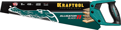 Фото 5 товара Ножовка для точного реза Alligator Black 11 15205-45KRAFTOOL 11 TPI, 450 мм