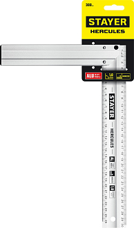 Угольник STAYER HERCULES 3432-30 Professional 300 х 2 мм, с усиленным алюминиевым полотном, жесткий столярный - фото 7