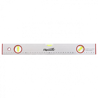 Уровень алюминиевый, 400 мм, 3 глазка, линейка Sparta - фото 1