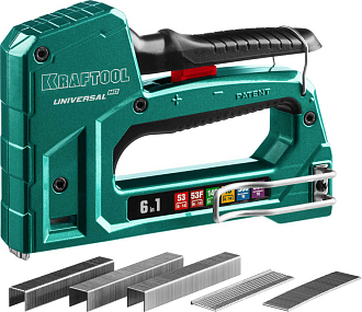 Степлер для скоб Universal HD 3188 KRAFTOOL 6-в-1, тип 53, 53F, 140, 13, 300 500, - фото 1