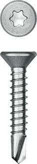 Нержавеющие саморезы НС-П с потайной головкой KRAFTOOL 300932-35-016 16 х 3.5 мм, 1000 шт. - фото 1