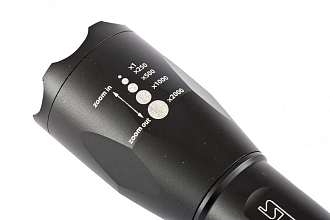 Фонарь, 3 W CREE Led 3 W, зум, 3 режима 100 %-50 %-строб, ремешок, 160 Лм, 200 м, 3 х ААА Stern - фото 3