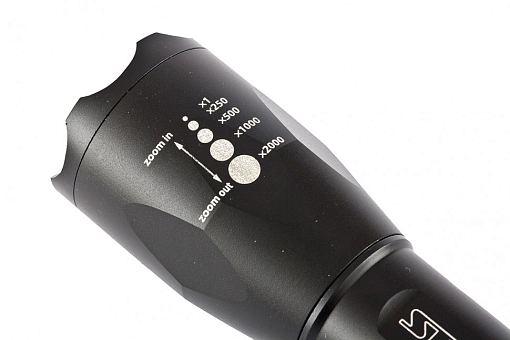Фото 2 товара Фонарь, 3 W CREE Led 3 W, зум, 3 режима 100 %-50 %-строб, ремешок, 160 Лм, 200 м, 3 х ААА Stern