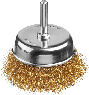 Щетка чашечная для дрели MIRAX 35147-075 75 мм, проволока 0.3 мм  - фото 1