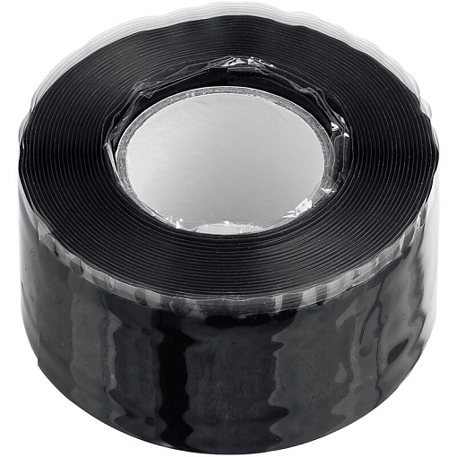 Фото 0 товара Силикон черная самослипающаяся аварийно-ремонтная лента 3м х 25мм Зубр 12381-2