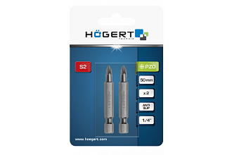 Биты PZ0, 50 мм, 2 шт. HOEGERT - фото 2