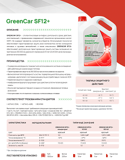 GREENCAR COOLANT SF12+ (50/50) - фото 3