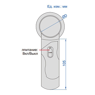 Лупа увеличительная, INSIZE - фото 2