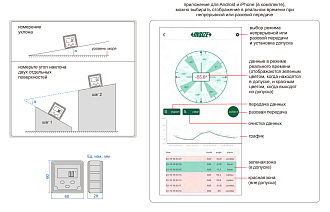 Цифровой уровень и уклономер с bluetooth INSIZE - фото 2