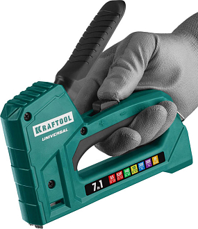 Степлер для скоб "Universal" (7-в-1) KRAFTOOL,31524 скобы 53, 53F, 140, 13, 36, 300, 500 - фото 8