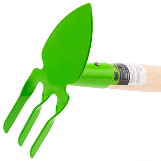 Мотыжка комбинированная, 60 х 380 мм, стальная, деревянная рукоятка, Агроном, Россия, Сибртех - фото 3