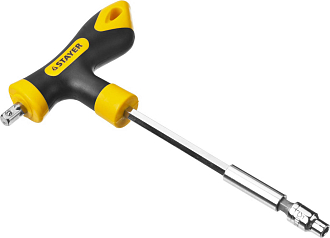 Отвертка реверсивная в наборе с битами и торцевыми головками Hercules STAYER 43 шт., 25084-H43 - фото 7