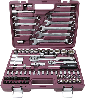 Набор инструмента универсальный 1/4", 1/2"DR, 82 предмета, THORVIK - фото 2