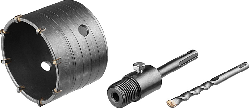 Фото 1 товара Коронка по бетону с державкой СИБИН 80 мм, 29216-80