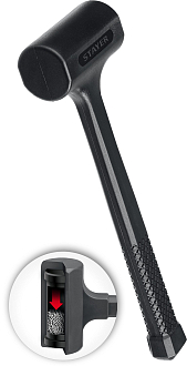 Молоток STAYER 900 г, 50 мм, облитый эластомером, безынерционный 2042-900 - фото 2