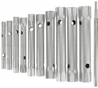 Набор ключей-трубок торцевых, 6 х 22 мм, вороток, оцинкованные, 10 шт Sparta - фото 2