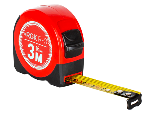 Фото 0 товара Измерительная рулетка с поверкой 3м 16мм RGK R-3