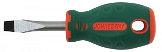 Отвертка стержневая шлицевая ANTI-SLIP GRIP, SL5.5х38 мм, Jonnesway - фото 1