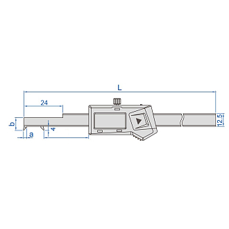 Штангенциркуль Шцц - 200 (0.01 мм/0.0005") с крючком, INSIZE - фото 2