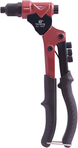 Фото 0 товара Заклепочник рычажный с поворотной головой для вытяжных заклепок, 2.4, 3.2, 4.0, 4.8 мм, THORVIK
