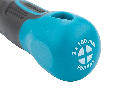 Фото 2 товара Отвертка PH2 x 100 мм, S2, трехкомпонентная ручка Gross