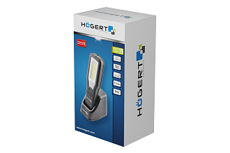Фонарь светодиодный с базой 550 люмен, магнит, USB HOEGERT - фото 2