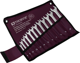 Набор ключей гаечных комбинированных серии ARC в сумке, 6-22 мм, 12 предметов EURO, THORVIK - фото 3