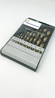 Набор сверл 1-10мм (10 шт.) кл.А1 TiN(КИБ) НС-11 Sekira - фото 2