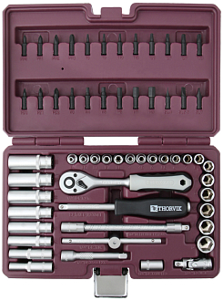 Набор инструмента 1/4"DR, 57 предметов, THORVIK - фото 1