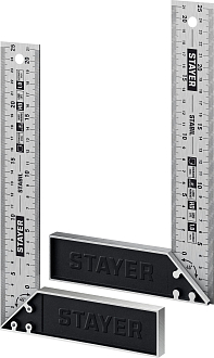 Столярный угольник с нержавеющим полотном STAYER 250 мм, STABIL 3431-25_z02 - фото 2
