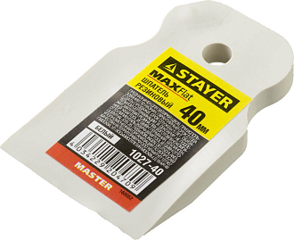 Шпатель резиновый STAYER 40 мм, белый, 1027-40 - фото 2