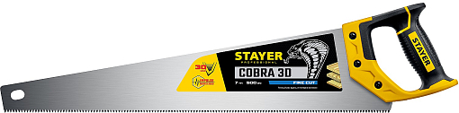 Фото 0 товара Ножовка универсальная (пила) COBRA STAYER 7 TPI, 500 мм, 3D 1512-50_z01 Professional