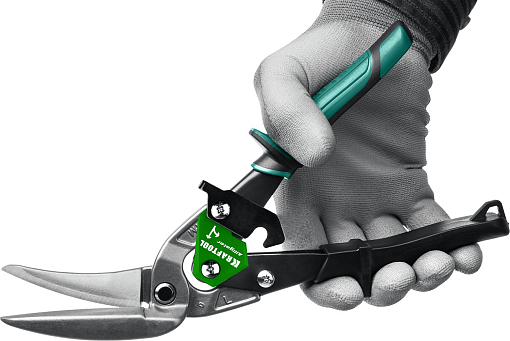 Фото 3 товара Левые удлинённые ножницы по металлу Alligator 2328-LL KRAFTOOL 280 мм