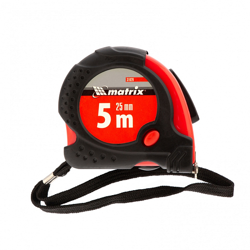 Фото 1 товара Рулетка Status Magnet fixation, 5 м х 25 мм, обрез. корпус, зацеп с магн. Matrix