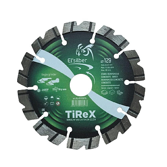 Круг алмазный 1A1RSS/W D125-2.4T-8+2W-22.23H "TiReX" Elsilber - фото 2
