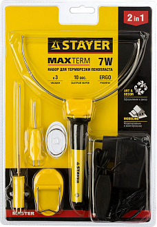 Прибор для художественной резки пенопласта, пластика STAYER 3 насадки, 7Вт, 220 В, 45257-H3 - фото 5
