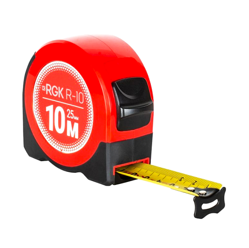 Фото 0 товара Измерительная рулетка с поверкой 10м 25мм RGK R-10