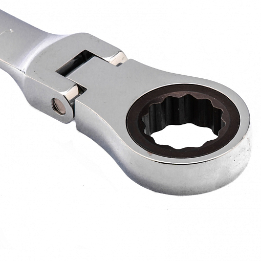 Фото 2 товара Ключ комб. трещоточный, 30 мм, CrV, шарнирный, зеркальный хром Matrix