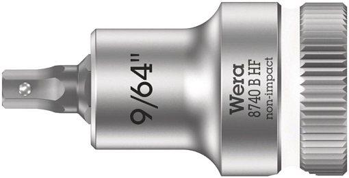 Фото 0 товара 8740 B Hex-Plus HF Zyklop Головка торцевая с битой вставкой с внешним шестигранником, 3/8, с фиксацией, 9/64" x 35 мм