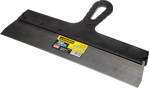 Фото 0 товара Шпатель фасадный STAYER 350 мм, нержавеющая полотно, пластмассовая рукоятка, 1008-35