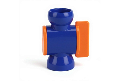 Фото 0 товара Клапан встроенный СОЖ 3/8" - 3/8 с вентилем синий Qtool