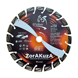 Круг алмазный 1A1RSS/W D400-28L-3.2T-10+2W-25.4H "ZorAKuZa" Elsilber - фото 1