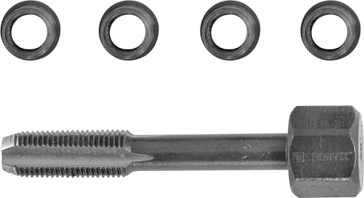 Фото 0 товара Набор для восстановления резьбы свечного отверстия М8х1.0, 5 предметов, THORVIK