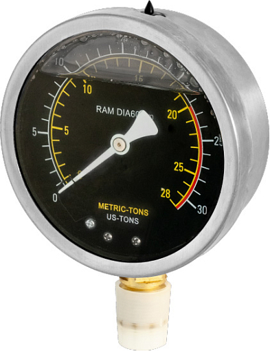 Фото 0 товара Манометр для гидравлического пресса OHT620М, Ombra