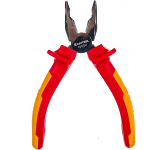 Плоскогубцы хромированные 2202-1-16_z01 KRAFTOOL 160 мм, Cr-Mo - фото 1