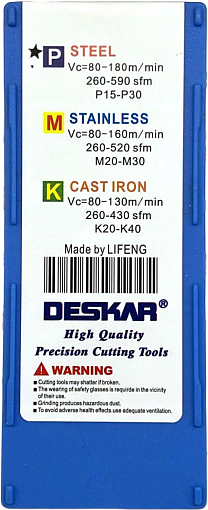 Фото 3 товара TNMG160408 PM LF9218 токарная пластина Deskar