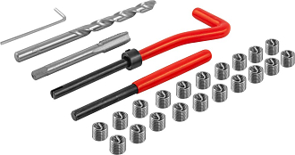 Набор для восстановления резьбы M7x1.0, 25 предметов, THORVIK - фото 2