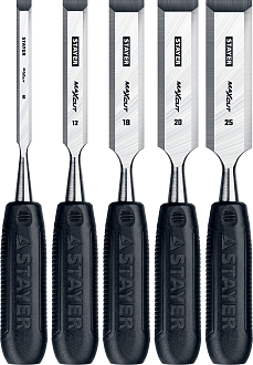 Набор стамесок 1820-H5_z01 STAYER 5 шт, 6/12/16/20/25 мм - фото 1