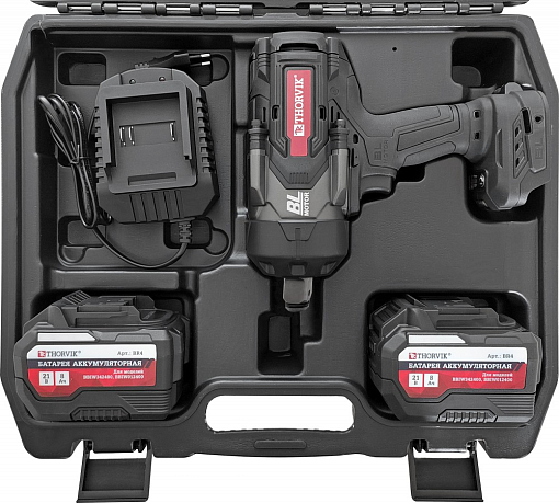 Фото 2 товара Гайковерт ударный аккумуляторный бесщёточный 3/4"DR, 21В, 2400 Нм, THORVIK